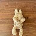 Plush Bunny Squeaky Rope Dog Toy