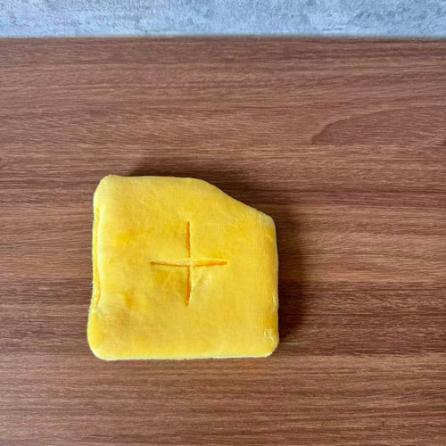 Cheese Treat-Hiding Crinkle Dog Toy